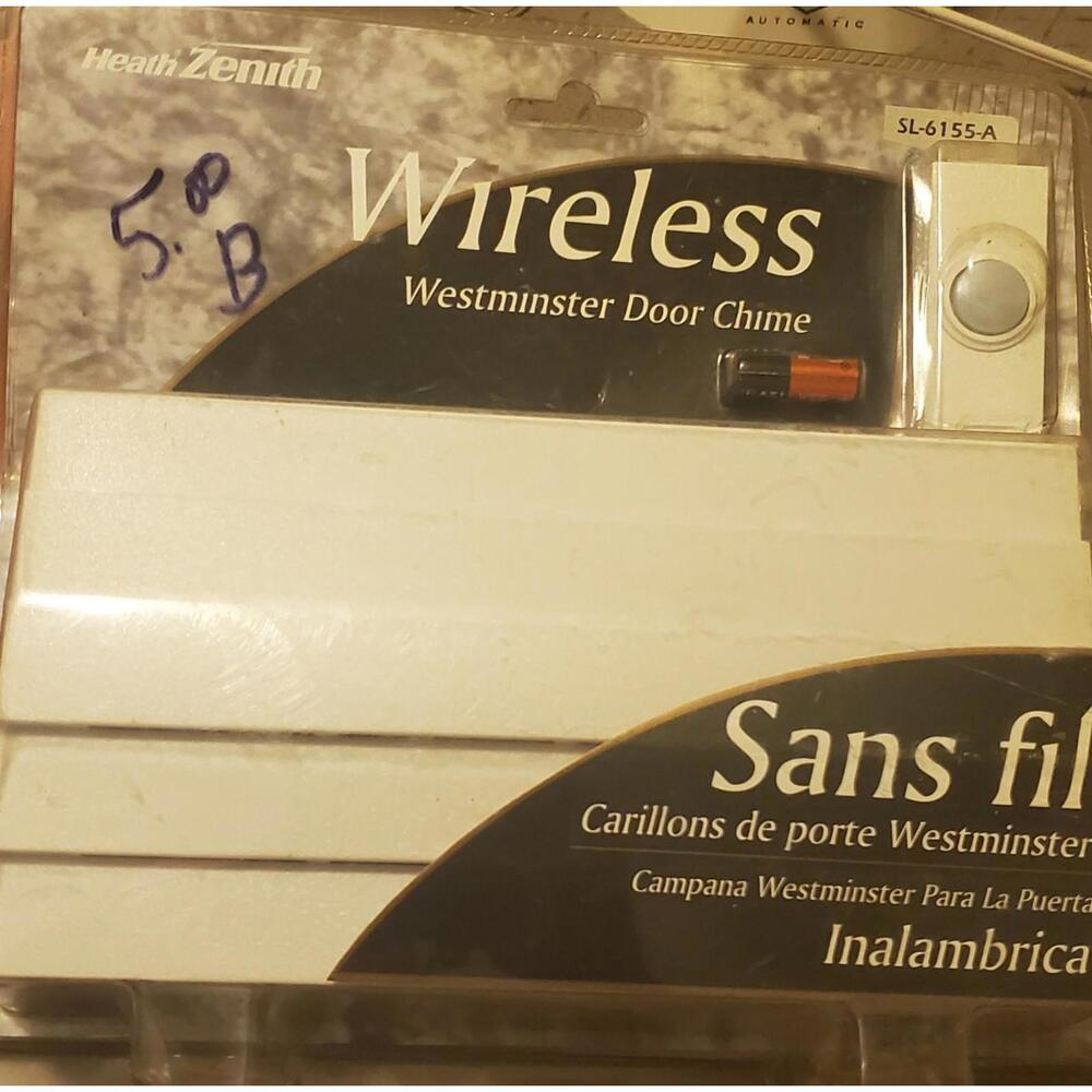 Heath Zenith wireless Westminster door chime, model SL-6155-A